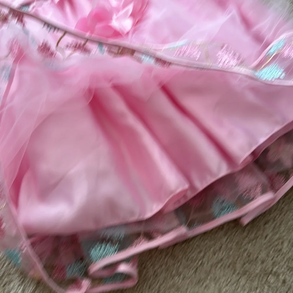 Girls pink dress size 120 euro (5/6 years)